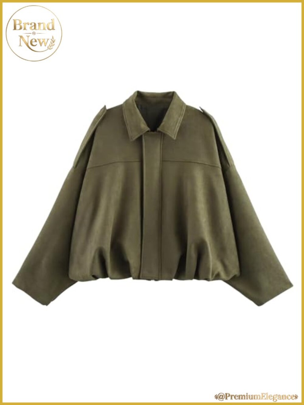 Faux Suede Bomber Jacket Womens Cropped Zip Up Casual Streetwear